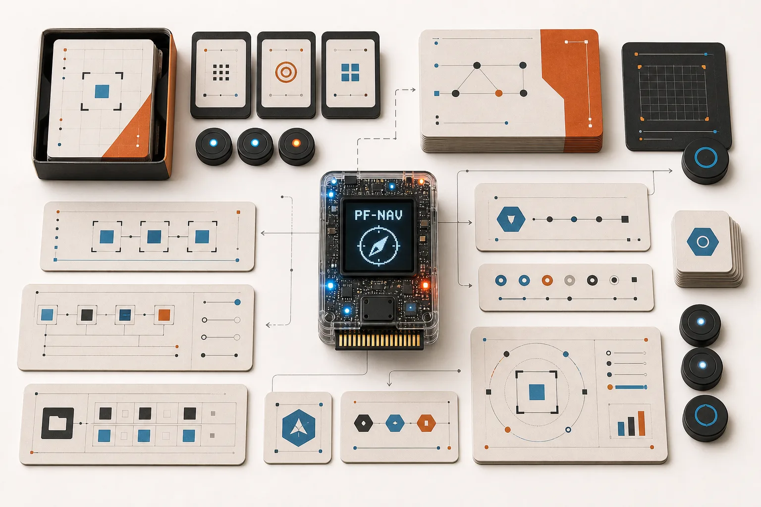 Stop AI From Losing Project Context flat-lay product system artwork